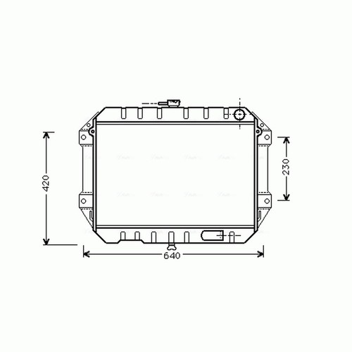 Radiator for daihatsu fourtrak - radiator,