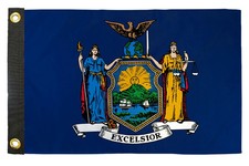 New York Flag 12x18in Boat ATV