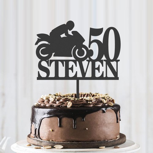 Custom motorbike cake topper - custom,