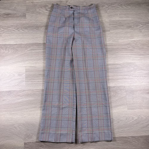 Vintage 70s gray plaid baggy - plaid,