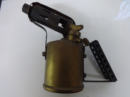 Vintage brass blow torch lamp - blow,
