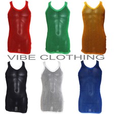 Men's String Mesh Vest - 100%