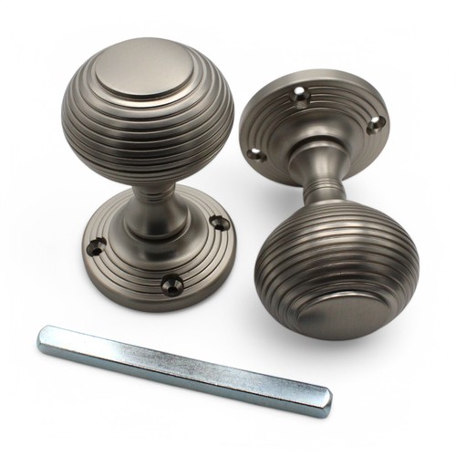 Satin nickel beehive door - satin,