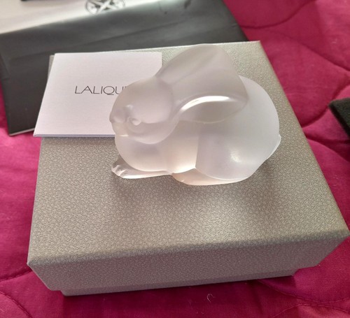 Lalique rare resting rabbit - lalique,