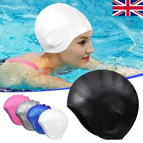 Silicone swimming cap with ear - swimming,