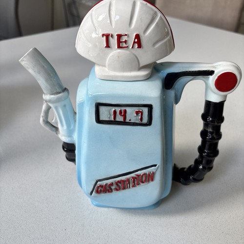 Vintage petrol pump teapot - "petrol, pump"