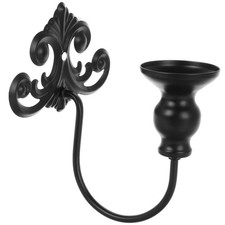  Wrought Iron Wall Candle Holder Retro Candlestick Home Decorative Accessories