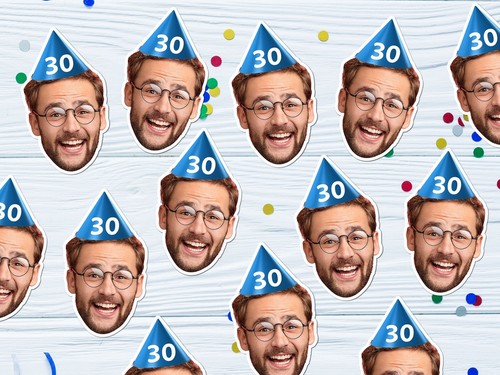 Custom faces confetti - custom,