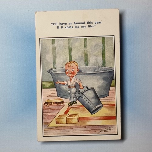 Comic postcard 1922 smoking - postcard,