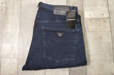 Men's Emporio Armani J21 Regular Dark Wash Blue Jeans W32 L30 RRP £200