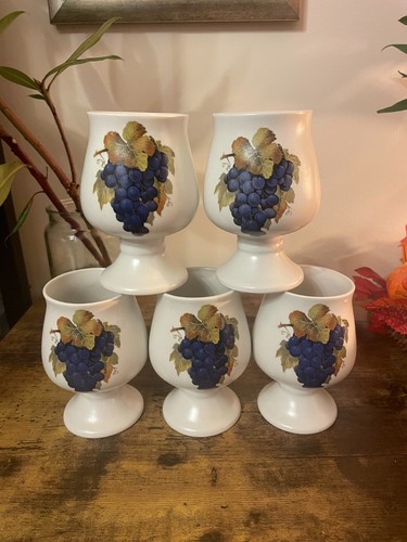 Prinknash pottery goblets - pottery, |
