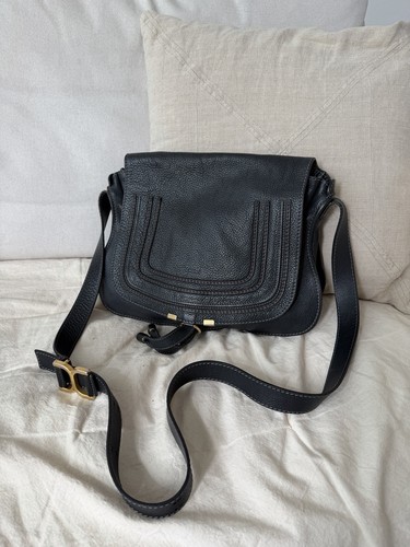 Chloé marcie medium black - chloé,