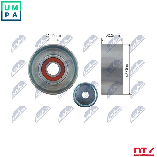 Tensioner pulley vribbed - tensioner, belt
