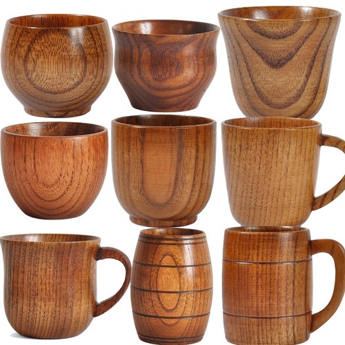 Handmade wooden big belly cup - handmade,