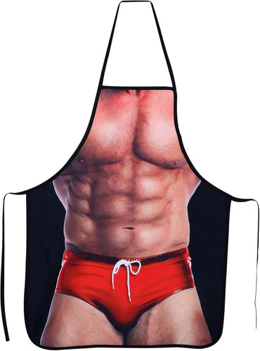 Bbq apron funny sexy - bbq, muscle