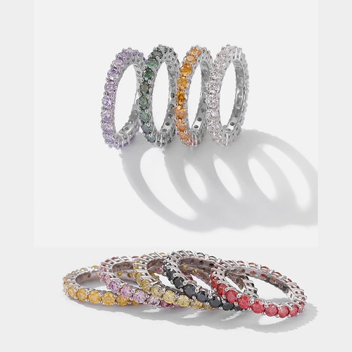 Round cut colourful moissanite - cut,