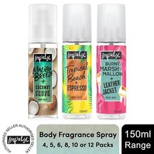 Impulse Body Fragrance Spray Marshmallow, Malibu Breeze & Tropical Beach, 150ml