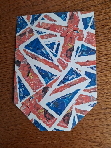 Union jack card hotdog sleeve - union,
