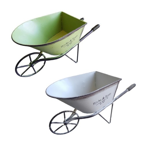 Antique iron wheelbarrow - iron,