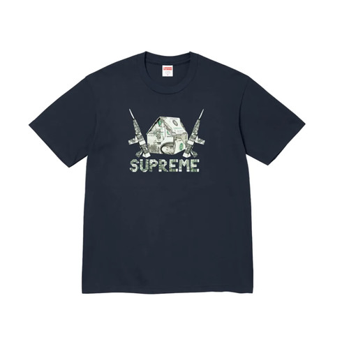 Supreme origami tee navy - origami,