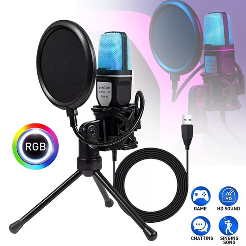 Usb rgb condenser microphone - usb,