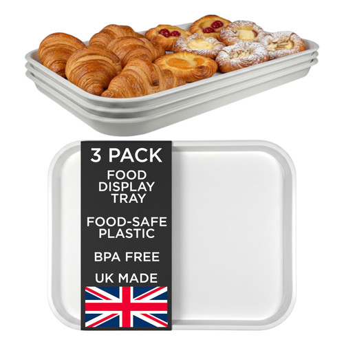 White plastic food - plastic, display