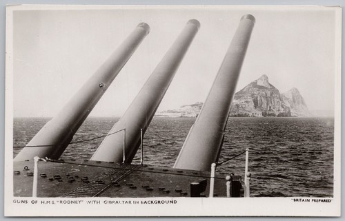 Guns hms rodney with - guns, of