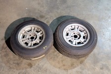 2x Fiat Dino 2000 2400 Cromodora 14x6.5 Wheels