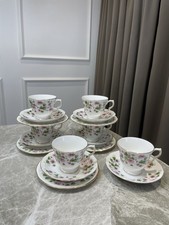 Queen Anne Tea Set 5 Trios + 1