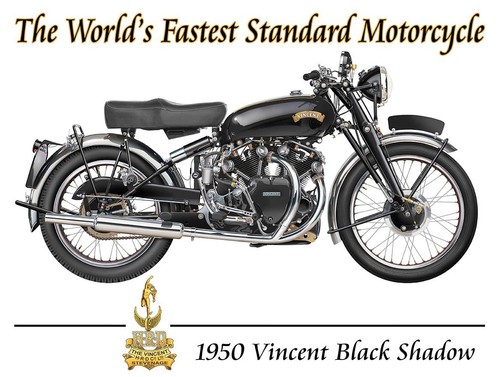 1950 vincent black shadow - 1950,