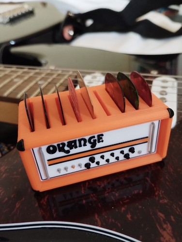 Orange guitar amp head pick - orange,