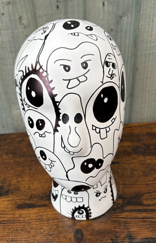 Unique mannequin head - head, cartoon