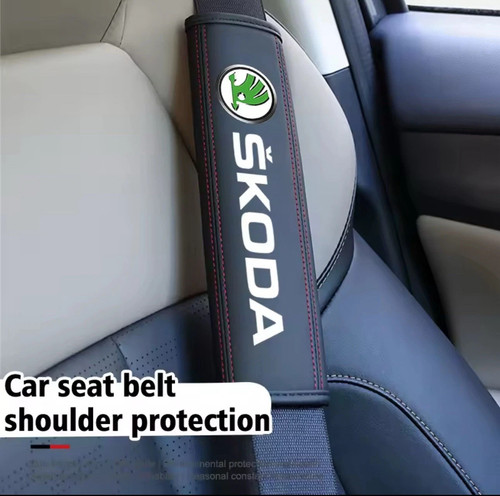 2pcs car seat belt - seat, leather