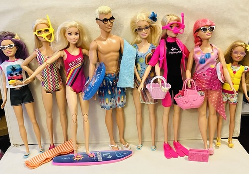 Variety used barbie - a, and