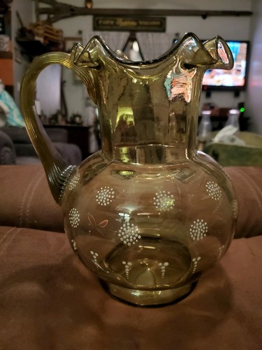 Victorian green blown glass - victorian,