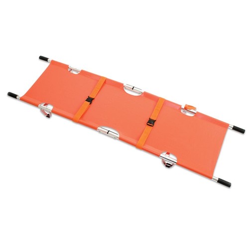 Emergency folding stretcher - emergency, bi-folding