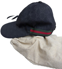 Gucci Black GG Canvas Baseball