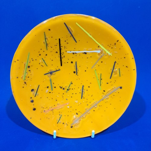 Studio art glass - glass, dish