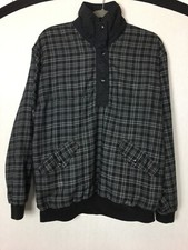 Women’s Sunderland Of Scotland Jacket Cygnet Windbeater Black Check 1/4 Zip M