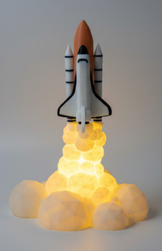 Space shuttle rocket lamp led - space,