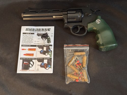 Toy revolver eva - soft, bullets
