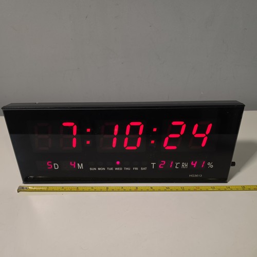 Large led digital wall - led, clock