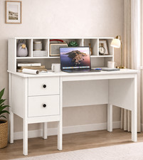 Computer desk hutch - desk, drawers