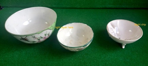 Vintage chinese porcelain - 3x,