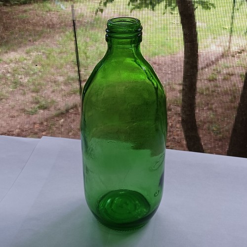 Vintage green glass - vintage, bottle
