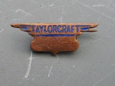 1930/40s TAYLORCRAFT Aircraft Manufacturer Aviation enamel pin badge