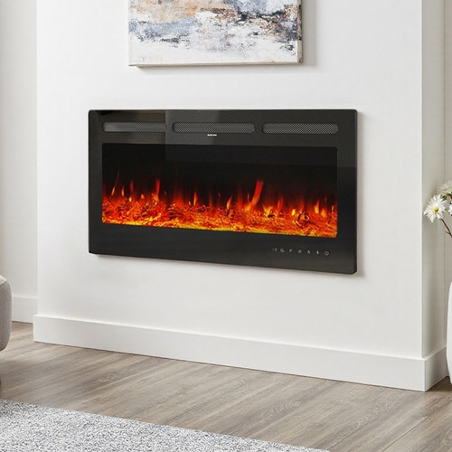Electric inset fire 40in - fire,