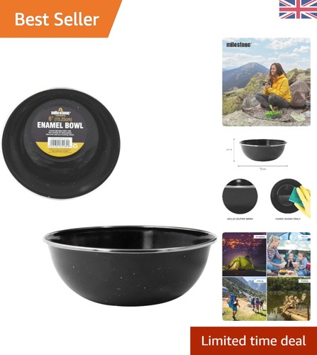 Milestone black enamel - milestone, bowl