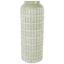 54cm Tall Metal Vase Green