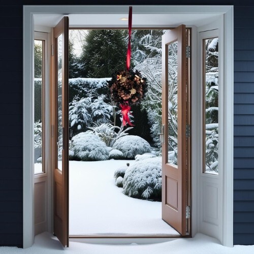 Large christmas kissing - large,